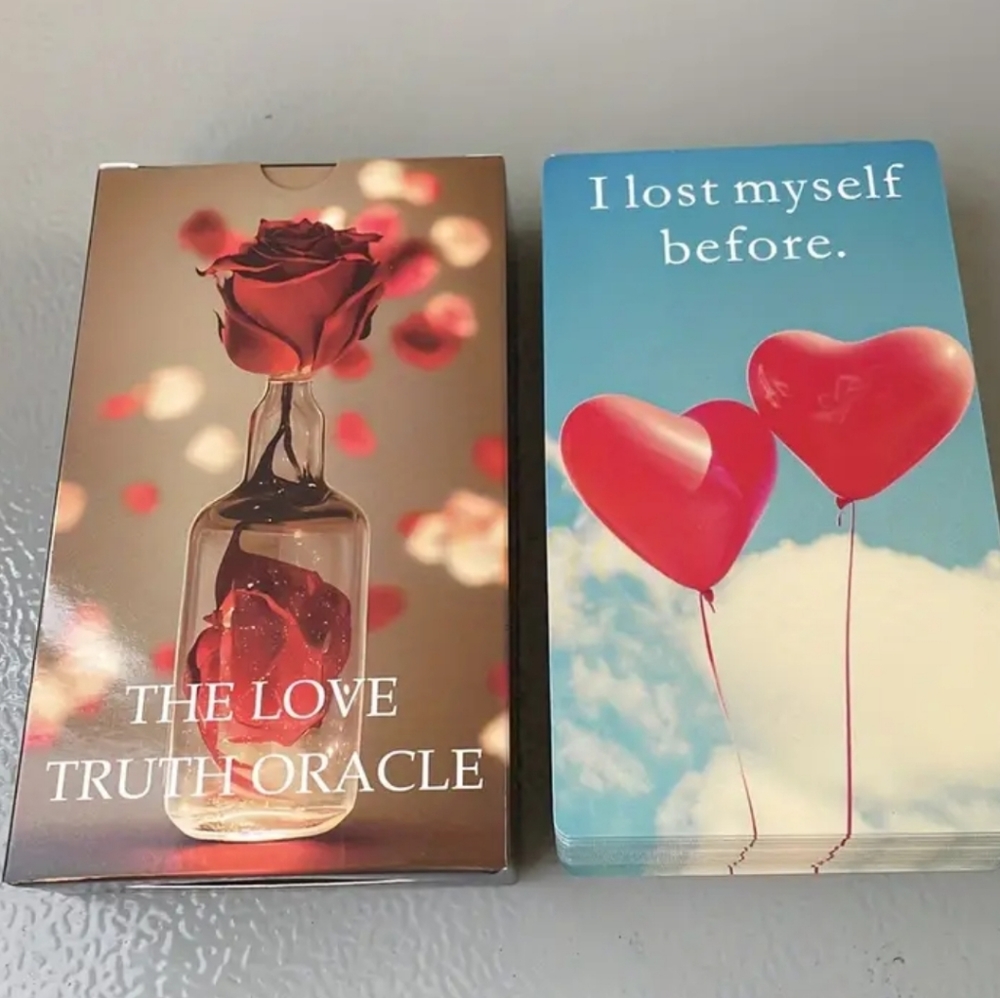 New Love Truth Oracle Deck, Velvet Carrying Pouch & Stickers